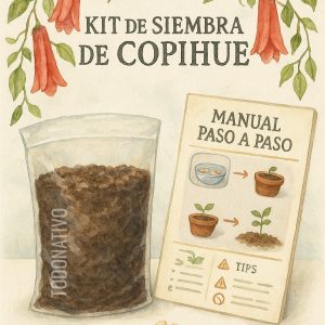 Kit de siembra de copihue con sello cuadrado